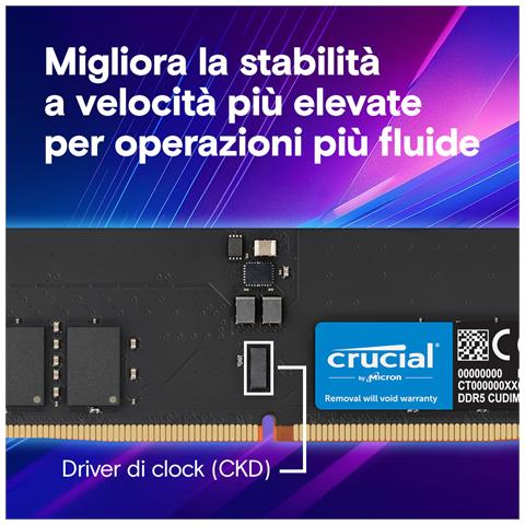 CT16G64C52CU5 memoria 16 GB 1 x 16 GB DDR5 6400 MT /s 288-pin DIMM - Foto 2