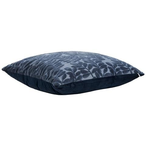Cuscino Yona Blu Con Motivo Foglie In Rilievo 45×45 Cm - Foto 2