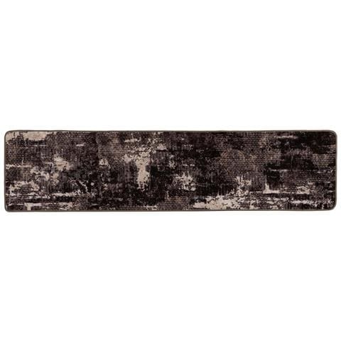Runner Tappeto MARSA Nero 80 x 450 cm Poliestere e PVC - Foto 1