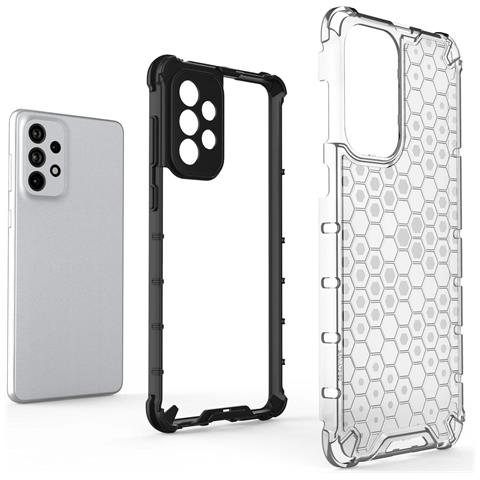 Custodia A Nido D'ape Con Cornice In Gel Per Samsung Galaxy A73, Di Colore Blu. - Foto 2