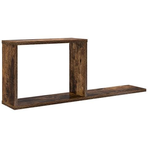 Scaffali flottanti Rovere Fumo 80 x 15 x 30 cm - Foto 1