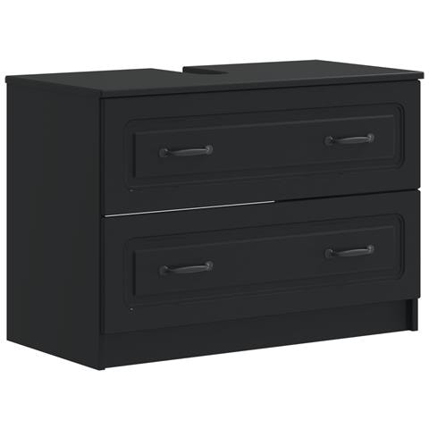 Set di armadietti da bagno in 3 pezzi UTRECHT Nero - Foto 2