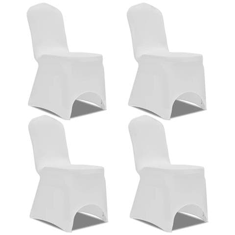 Set 4 Pz Fodera Elastica Per Sedie Bianca - Foto 1
