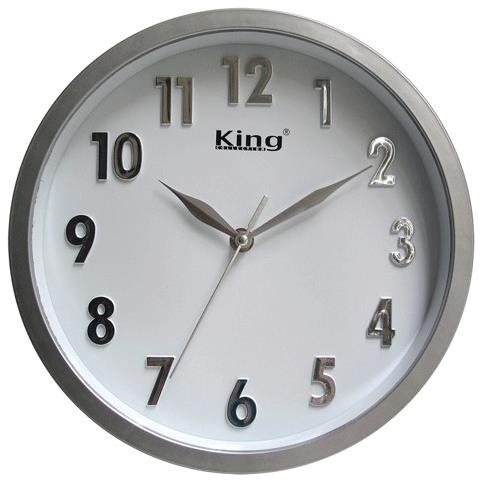 Orologio Da Parete 'clarington' - Ø 25,4 Cm - Grigio - Foto 1