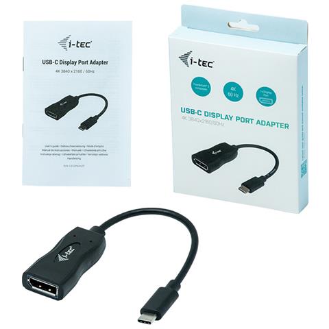 Adattatore USB-C a Display Port 4K / 60 Hz M / F 0,15 m - Nero - Foto 3