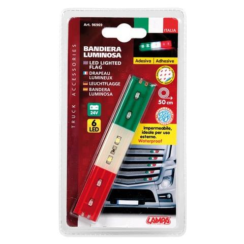 96969 Bandiera Italia Luminosa A 6 Led 24v - Foto 6