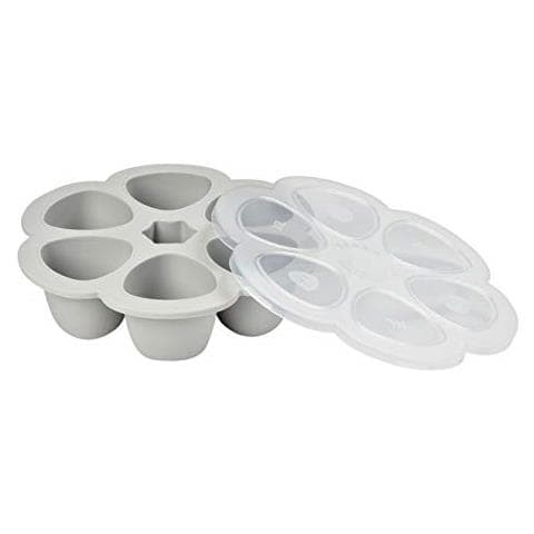 Béaba Multiporzioni In Silicone, Resistenza Termica Forno All'e Microwaver 6 Questo Indipendenti, Coperchio Ermetico, Made In France, 6 X 150 Ml Luce Mist - Foto 1