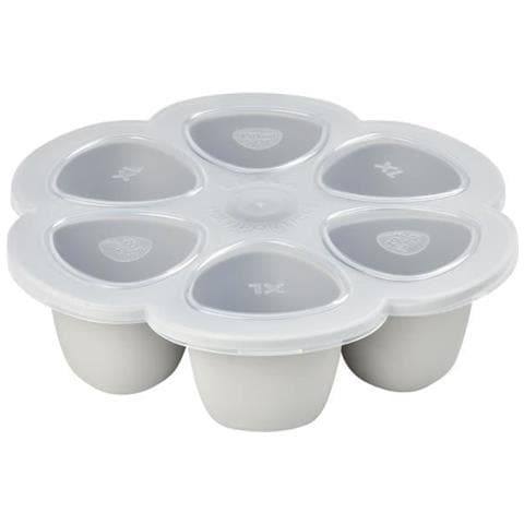 Béaba Multiporzioni In Silicone, Resistenza Termica Forno All'e Microwaver 6 Questo Indipendenti, Coperchio Ermetico, Made In France, 6 X 150 Ml Luce Mist - Foto 5