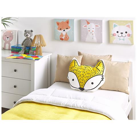 Cuscino Con Stampa Di Volpe 50 X 40 Cm Giallo Vadodara - Foto 13