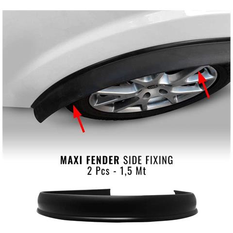 Profili Passaruota Parafanghi A Fissaggio Laterale, 2 Pezzi Da 1,5 Mt - Foto 1