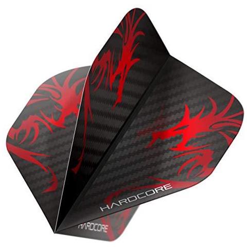 Hardcore Xt 2d Olografico Del Drago Di Forte Spessore Standard Dart Voli - 3 Set Per Confezione (9 Dart Voli In Totale)  - Foto 1