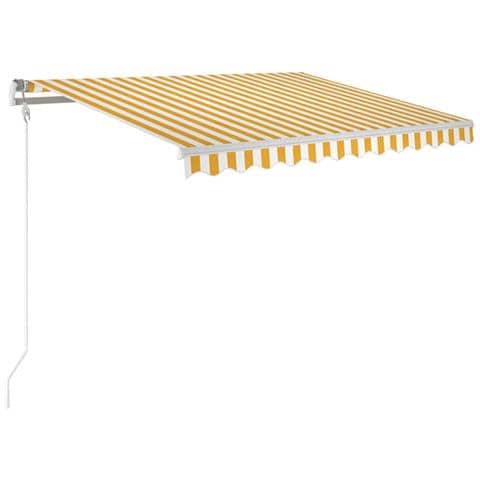 Tenda Automatica Con Sensore Vento Led 300x250cm Giallo Bianco - Foto 1
