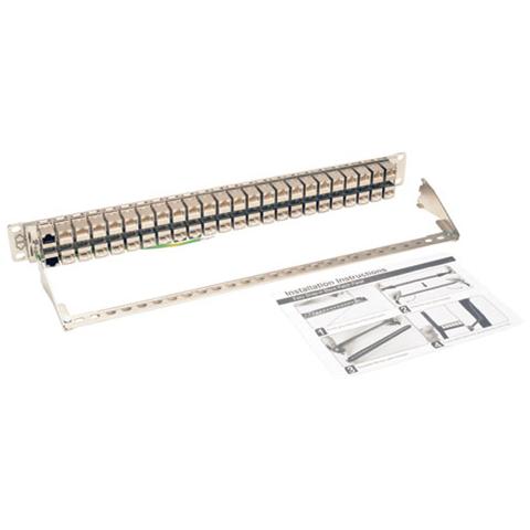 Tripp Lite N254-048-SH-6A, Argento, Bianco, Cat6a, 10 Gigabit Ethernet, 1U, RJ45, TAA - Foto 6