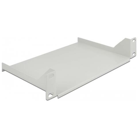 Ripiano da 10? per armadio di rete 1U grigio - Foto 1