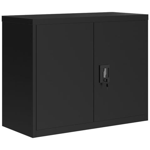Armadio Classificatore Nero 90x40x70 Cm In Acciaio - Foto 1