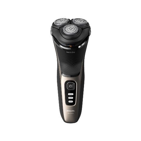 Shaver 3000 Series S3242/12 Rasoio Elettrico Ricaricabile Wet & Dry con Tecnologia SkinProtect Colore Nero / Oro - Foto 2
