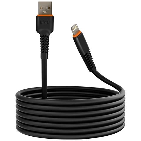 Cavo Da Usb A Lightning Ricarica 20w 3 Metri Per Iphone Ipad, Nero - Foto 1