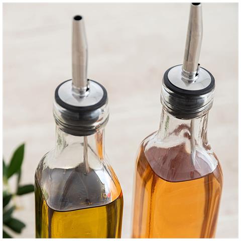 Set Olio E Aceto Naturalia Trasparente Vetro 260 Ml - Foto 2