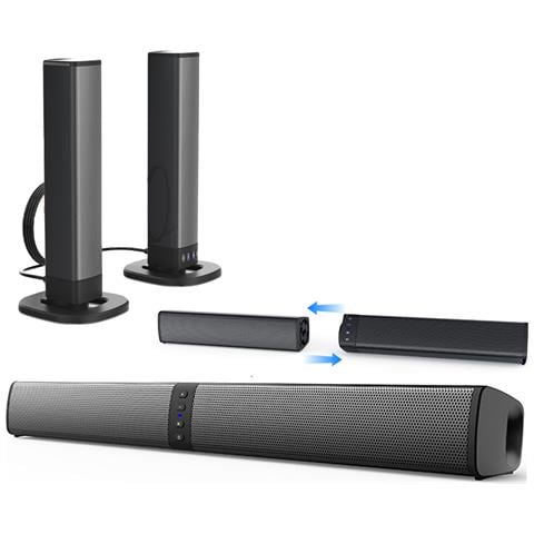 Ultimea Soundbar 2.2ch Smontabile Per TV – Bluetooth 5.3, BassMX, 3 Modalità EQ E Connessioni ARC/Ottico/Aux (Apollo S40) - 2