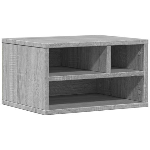 Supporto Stampante Grigio Sonoma 40x32x22,5cm Legno Multistrato - Foto 2