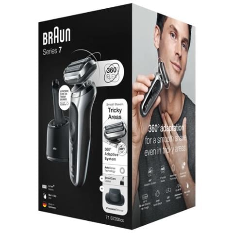 Rasoio Series 7 71-S7200cc Wet & Dry con Centro SmartCare Colore Nero /Argento - Foto 1