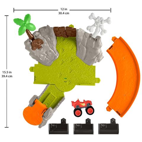 Fisher-price Nickelodeon Blaze Slam & Soar Blaze Pista Da Corsa 3 Obiettivi - Foto 2
