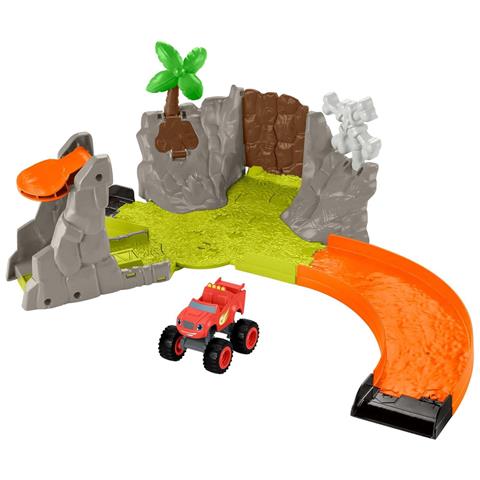 Fisher-price Nickelodeon Blaze Slam & Soar Blaze Pista Da Corsa 3 Obiettivi - Foto 1