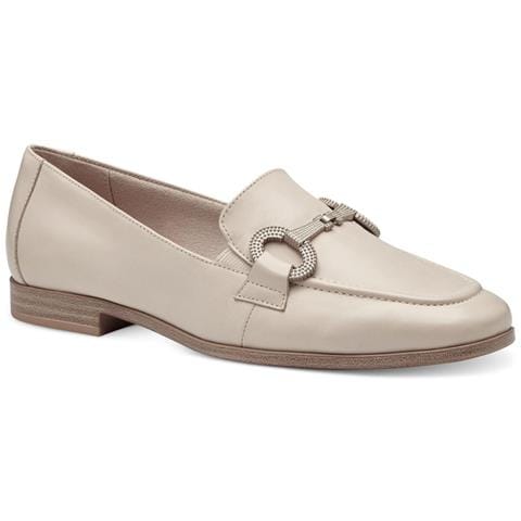 Ivory Casual Closed Loafers Mocassino Pelle Scarpe Donna Beige Eu 36, 1-24217-42 418 - Foto 1