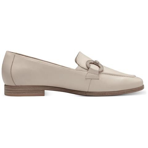 Ivory Casual Closed Loafers Mocassino Pelle Scarpe Donna Beige Eu 36, 1-24217-42 418 - Foto 3