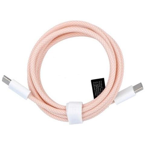 Cavo Dati E Ricarica Pd60w 3a C263 Usb-c To Usb-c Fast Charge 60w 1,5m Rosa Per Smartphone Tablet - Foto 2
