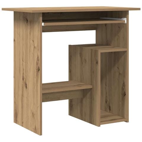 Scrivania Rovere Artigianale 80x45x74 Cm In Legno Multistrato - Foto 2