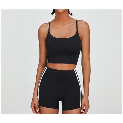 Set Di Leggings E Reggiseno Sportivo Incrociato Black S - Foto 2