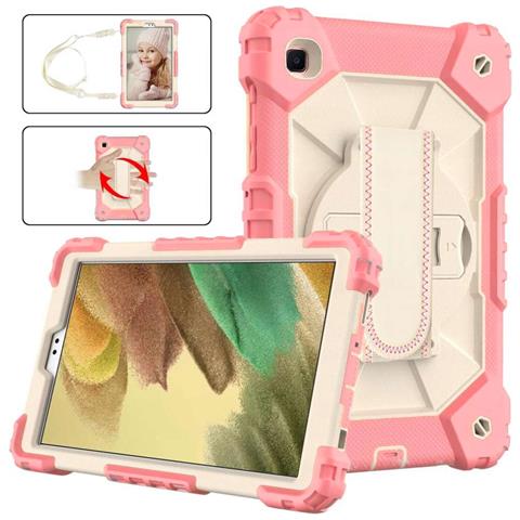 Custodia Rosa Per Ipad 10.2"" Con Base Rotante E Cinturino Regolabile Per Viaggi - Foto 1
