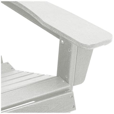 Sedie Adirondack con Poggiapiedi 2 pz Bianche HDPE - Foto 9