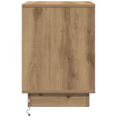 Comodini con luci LED 2 pz Rovere Artigianale 39x34.5x50 cm - Foto 9