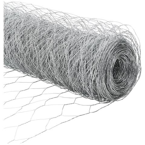 Recinzione Esagonale  1,4 x 10 m Acciaio Zincato, Pali Recinzione  7 pz Ø32 mm 190 cm Acciaio Zincato - Foto 9