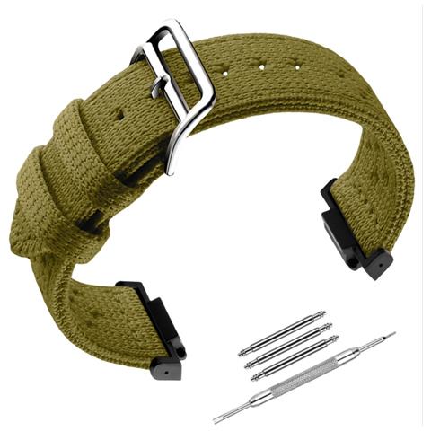 Cinturino In Nylon Intrecciato Stile Hermès Compatibile Con Casio G-shock Ga100/dw-5600 Green - Foto 2