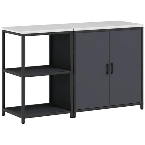 Set di Stoccaggio per Cucina 2 pcs Antracite 150 x 50 x 92 cm - Foto 1