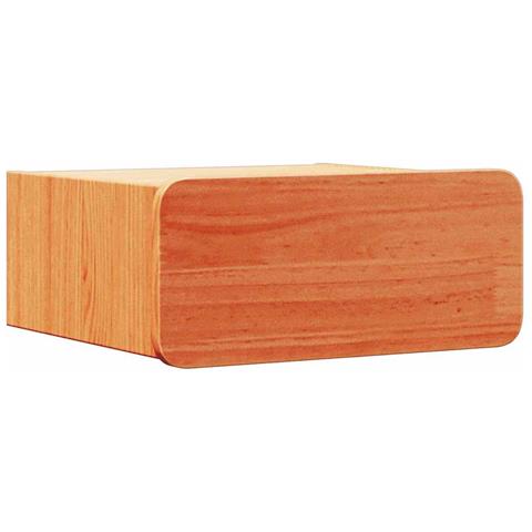 Comodino Cera marrone 39 x 34 x 16.5 cm Legno di pino massello - Foto 1