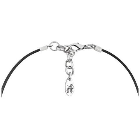 Collana Girocollo Placcata Argento Con Foglia Blu Della Foresta Blu, 40 Cm - Foto 4