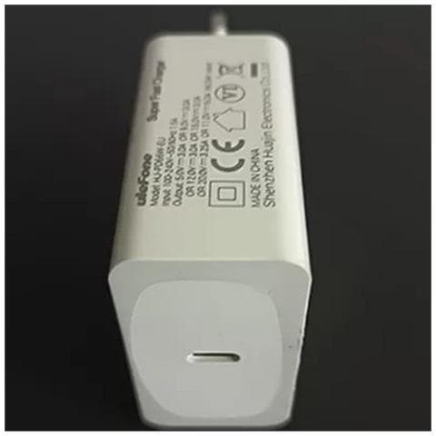 Ulefone Caricabatterie Fast Originale Usb-c Hj-pd66w-eu 66w White Bulk Per Smartphone E Tablet - Foto 5