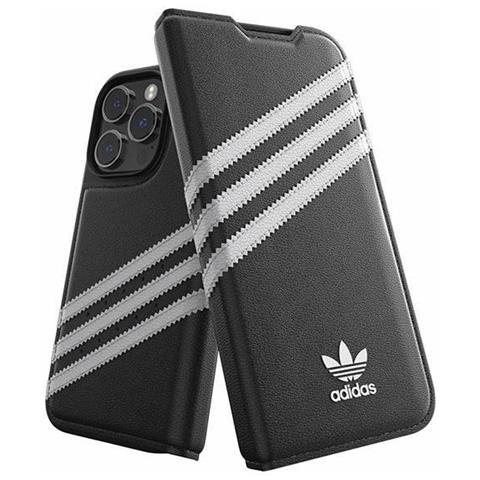 Adidas Or Booklet Pu Case Per Iphone 14 Pro - Bianco E Nero - Foto 1