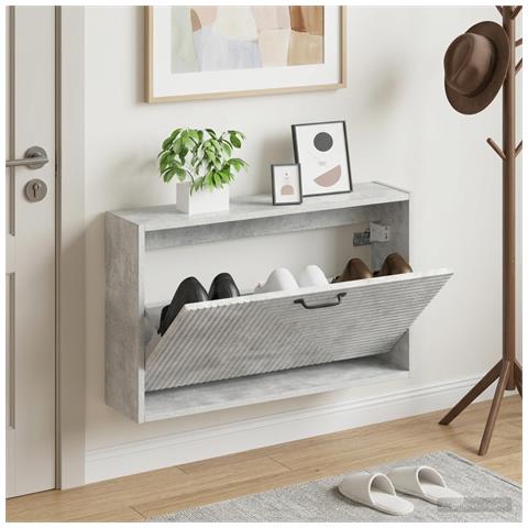 Mobiletto per Scarpe da Muro HAARLEM 71 x 17 x 43 cm - Foto 2