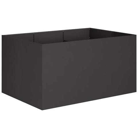 Vaso da giardino Nero 120 x 80 x 60 cm - Foto 1