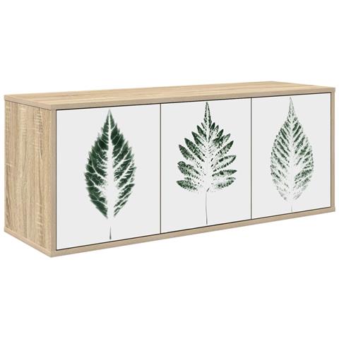 Mobile TV da Parete HANAU 102 x 33 x 40 cm Rovere Sonoma - Foto 1