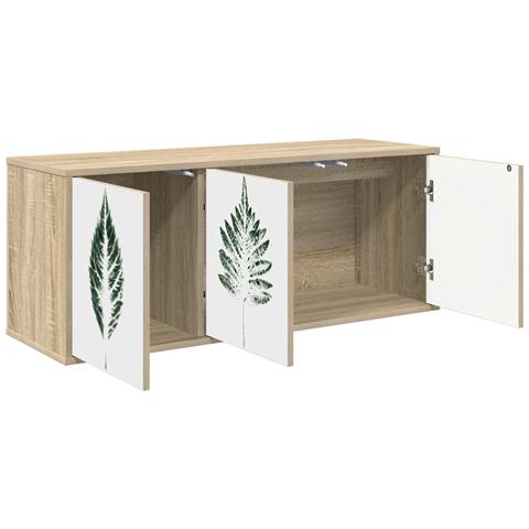 Mobile TV da Parete HANAU 102 x 33 x 40 cm Rovere Sonoma - Foto 2