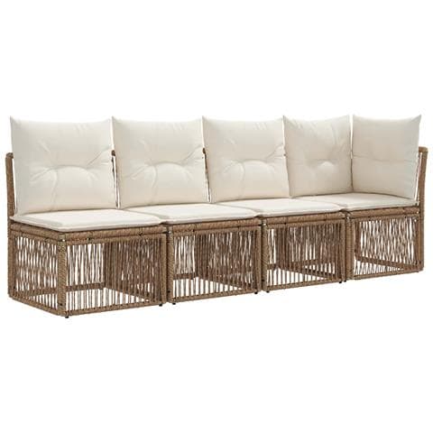 Set Divano da Giardino 14 pz Grigio polyrattan - Foto 10
