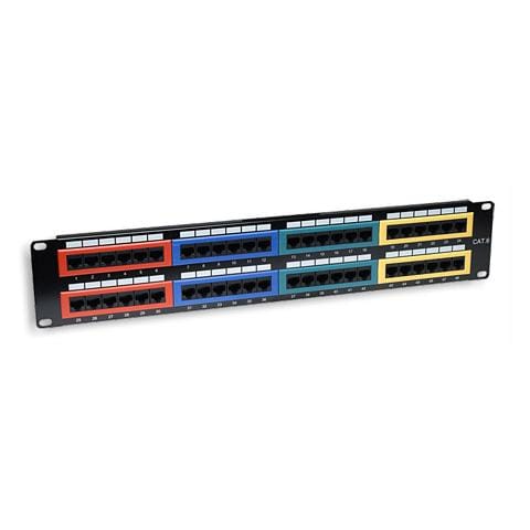 I-PP 48-C6-CL - Pannello Patch UTP 48 Porte Cat. 6 Codifica Colorata - Foto 2