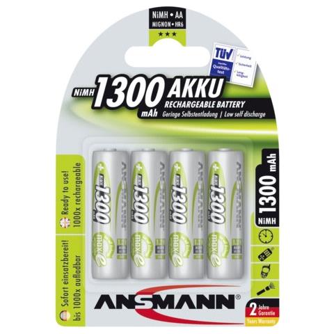1x4 Batteria NiMH Mignon AA 1300 mAh - Foto 2