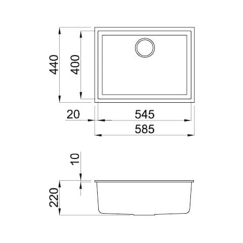 LAV. QUADRA 110 58x44 1V TORTORA 43 SOTTO TOP - Foto 2